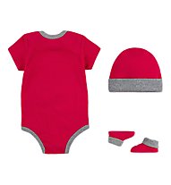 Nike Futura Logo 3 - Babyset, Red/Grey