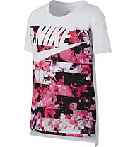 Nike Girls' Dry Training - T-shirt fitness - ragazza, White