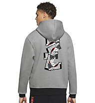 Nike Jordan Jordan Sport DNA HBR - felpa con cappuccio - uomo, Grey