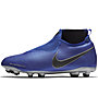 Nike Jr. Phantom Vision Elite Dynamic Fit MG - scarpe da calcio multiground, Blue/Grey