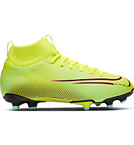 Nike JR Superfly 7 Academy MDS FG/MG - scarpe da calcio multiterreno - bambino, Yellow/Black/Green