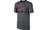 Nike Just Do It - Swoosh - T-Shirt fitness - uomo, Charcoal Heather