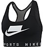 Nike Lace Back Swoosh Medium Support Sports Bra - Sport BH mittlerer Halt, Black