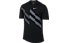Nike Breathe - Runningshirt - Herren, Black