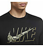 Nike M Nk Df Rlgd Camo - T-Shirt - Herren, Black