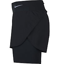 Nike Eclipse 2 in 1 - pantaloni corti running - donna, Black