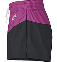 Nike Sportswear Heritage Women's Woven Shorts - Trainingshose kurz - Damen, Black/Pink