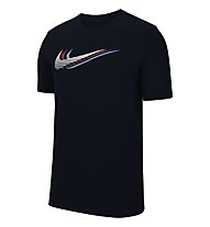 Nike NSW M's Swoosh - T-Shirt - Herren, Black/White