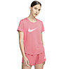 Nike One Dri-FIT Swoosh - Runningshirt - Damen, Pink