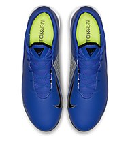 Nike Phantom Vision Academy Dynamic Fit IC - scarpa da calcio indoor, Blue/Grey