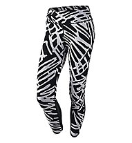 Nike Palm Epic Lux Crop pantaloni running donna, White/Black