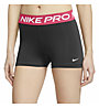 Nike Pro 3" W - Trainingshosen - Damen, Black/Pink