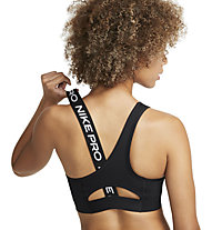 Nike Pro Dri-FIT Swoosh Women's Med - reggiseni sportivi - donna, Black