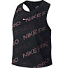 Nike Pro Dri-FIT Cropped - top fitness - donna, Black/Pink