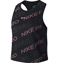 Nike Pro Dri-FIT Cropped - Top - Damen, Black/Pink