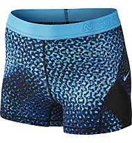 Nike Pro Hypercool Short - pantalone fitness corto - donna, Blue/Black