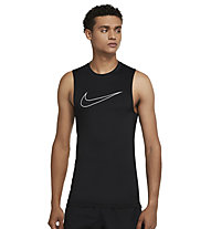 Nike Pro - top - uomo, Black 