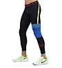 Nike Pro Men's Tights - Traininigshose lang - Herren, Black/Light Blue/Green