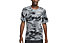 Nike Pro M's Short-Sleeve Camo - Trainingshirt - Herren, Black/Grey