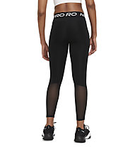 Nike Pro W Mid-Rise Leggin - pantaloni fitness - donna, Black