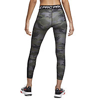 Nike Pro W's 7/8 Camo - pantaloni lunghi fitness - donna, Grey