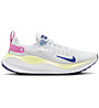 Nike React Infinity Run Flyknit 4 W - scarpe running neutre - donna, White/Yellow/Pink