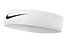 Nike Speed Performance Headband fascia, White/Black