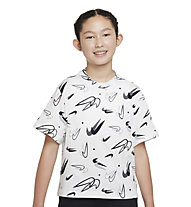 Nike Sportswear Big - T-Shirt - Mädchen, White