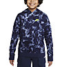 Nike Sportswear Big Kids' (Boys') Printed French Terry Hoodie - felpa con cappuccio - bambino, Blue