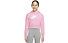 Nike Sportswear Club Big - felpa con cappuccio - ragazza, Pink