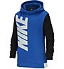 Nike Sportswear Core Amplify - felpa con cappuccio - ragazzo, Blue/Black/White