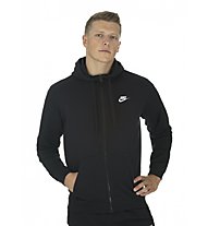Nike Sportswear Hoodie FZ Club - Kapuzenjacke - Herren, Black/White