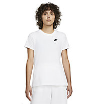 Nike Sportswear W Club - T-Shirt - Damen, White