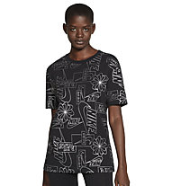 Nike NSW W's - T-Shirt - Damen, Black/Silver