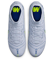 Nike Mercurial Superfly 8 Academy FG/MG - scarpe da calcio multiterreno, Grey/Blue