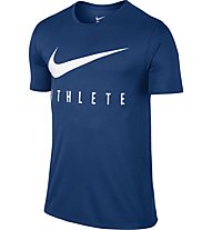 Nike Swoosh Athlete T-Shirt Training Herren, Blue