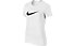 Nike Swoosh Logo T-Shirt Damen, White/White/Black