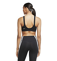 Nike Swoosh W's Medium-Support - Sport BH mittlere Stützung - Damen, Gold/White/Black
