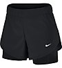 Nike 2-in-1 Training - pantaloni fitness - donna, Black