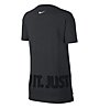 Nike Hilo JDI Tee W - T-shirt fitness - donna, Black