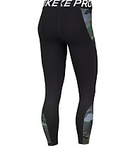 Nike Pro Camo - pantaloni fitness - donna, Black/Green/Brown