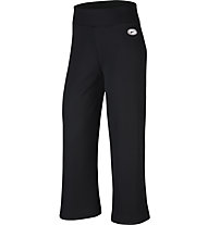 Nike W's Ribbed - pantaloni lunghi fitness - donna, Black/White