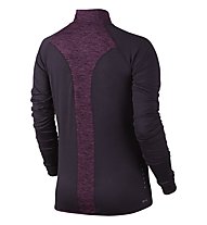 Nike Dri-FIT Wool Crew maglia running donna, Noble Purple/Reflective Silver