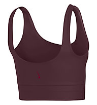 Nike Yoga Luxe Crop - top fitness - donna, Brown