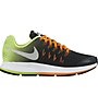 Nike Zoom Pegasus 33 Youth - scarpa running - bambino, Black/Orange