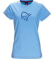 Norrona /29 cotton logo - T-shirt trekking - donna, Light Blue