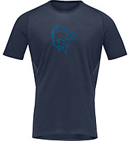 Norrona Fjørå Wool - T-shirt - uomo, Dark Blue
