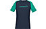 Norrona Fjora Equaliser Lightweight - t-shirt sport di montagna - donna, Blue/Green