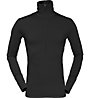 Norrona Wool Zip Neck - Langarmshirt mit Reißverschluss - Herren, Black