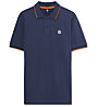 North Sails S/S W/Logo - Poloshirt - Herren, Blue/Orange